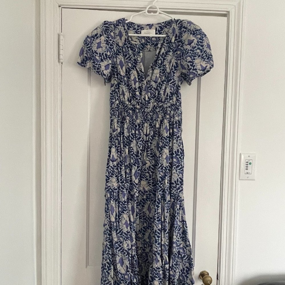 Blue Anthropologie Somerset Maxi Dress - Size small - worn 1x